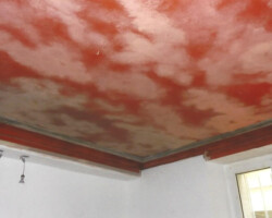 Ciel fluorescent, vue de jour peinture plafond fluorescent