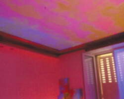 Ciel fluorescent, vue de nuit peinture plafond fluorescent